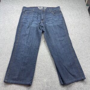 Wrangler Retro Relaxed Boot Jeans Men 38x28 Dark Wash Cowboy Western‎ Fit